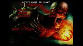 Atari Falcon 030, DOOM level Nuclear Plant, 100% secrets!  (Real Hardware)