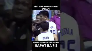 MPBL PUNCHING INCIDENT !!! PENALTY 200,00 & LIFETIME BAN #mpbl2025 #basketball #viralvideo #viral