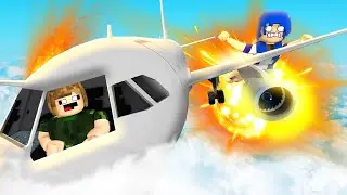 Levei todos meus AMIGOS para uma VIAGEM de AVIÃO (Eu piloto) - Roblox