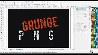 Cara Menggunakan Grunge Bentuk PNG dengan CorelDRAW | Belajar CorelDRAW