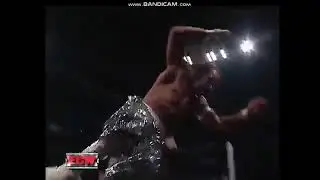 Sabu splashes Tony Mamaluke through table
