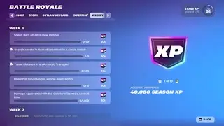 Complete All Week 6 Quests. Fortnite. Chapter 6. Season 2.