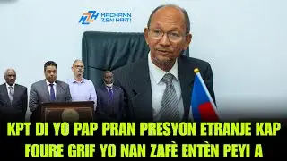 PM ALIX REVOKE?! Leslie Voltaire di KPT pap pran presyon okenn peyi etranje! Pa gen fè bak!