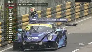 FIA GT World Cup -  Vanthoor´s big accident in Guia Circuit