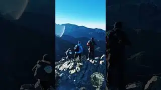 Strawberry peak mountaineer route #hiking #traillife #mountains #dronehiking #socalhiking
