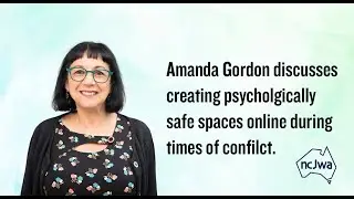Dr Amanda Gordon - Psychologist - discussing online safety for National Council of Jewish Women Aus