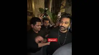 Dhanush spotted in the mrunal thakur birthday party #shorts