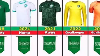Evolution kingdom Saudi Arabia jersey 1974-2024 . 🇸🇦