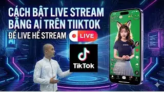 C&aacute;ch bật live stream bằng AI tr&ecirc;n tiktok để livestream bằng nh&acirc;n vật AI - phần mềm AIDOL