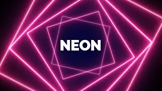 Neon Motion Background Video For Edits | Neon Lights Modern Animated Loop Background - Free Footage