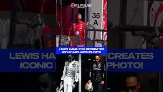 Lewis Hamilton Recreates ICONIC McLaren Photo With Ferrari!