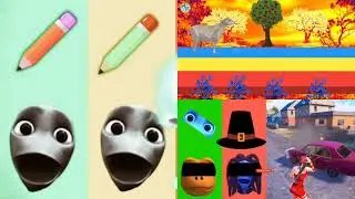 Animal face matching video l Animal funny dance l Tom free fire alien 👽 dance