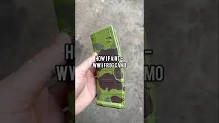 How I paint an AR magazine in WWII frog camo | Quick Cerakote Transformation #custompaint #cerakote