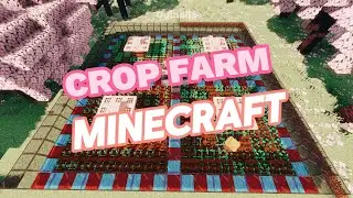 Minecraft Villager Multi Auto Crop Farm Tutorial - Potato Wheat Carrot Beetroot Farm