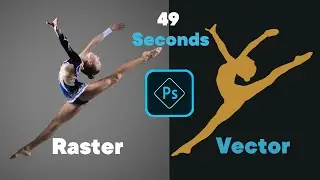 How to convert Raster image to Vector (New Method) - Photoshop Tutorials 