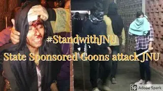 JNU attacked By ABVP Goons. #StandwithJNU