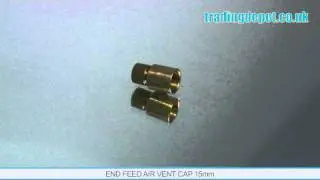 TRADING DEPOT: End Feed Air Vent Cap 15mm Part no: ENF103AV/15