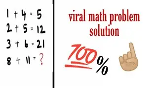 (8+11=?)viral math problem solution #cbse #shorts #maths