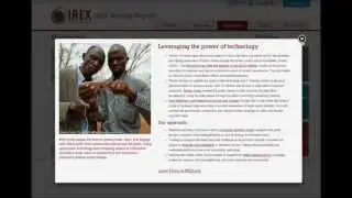 IREX 2012 Annual Report Message