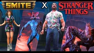 Best APOLLO AND SCYLLA Skins Ever! SMITE Stranger Things Trailer!
