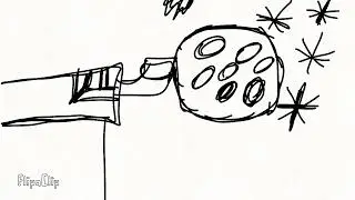 Going skateboarding over the moon #animation 