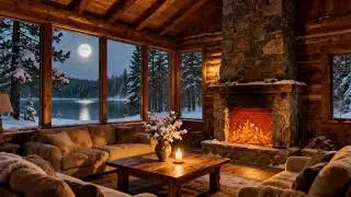 ❄️ Cozy Winter Ambience | Feel the Warmth of the Fire 🔥 & Soft Piano 🎹#Calmscape #sleepmusic