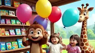 The Monkey Opened a Shop 🐵 | Nursery Rhyme for Kids | English Cartoon Song UK