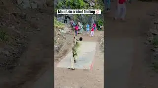 Mountain cricket fielding check 💯🔥 #cricketacadmey #cricketball #mountains #viralvideo #cricket