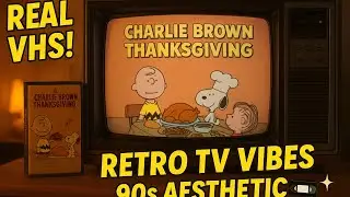 A Charlie Brown Thanksgiving FULL MOVIE on Vintage VHS 📼 Old TV Aesthetic 
