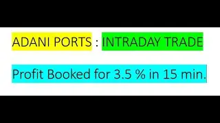 Adani Port I Intraday Trade I  #motivation #intradaytrading #shorts #stockmarket #reelsinstagram