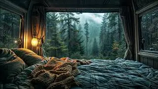 3 Hour Rainy Camper Van for Sleep/Relaxation 🌧️| Cozy Ambience