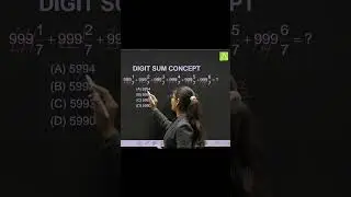 Let's Learn Short Tricks II Digit Sum Concept II #govtjobspreparation #resomexdivision #kota