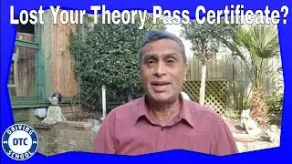 How to Replace Lost Theory Pass Certificate
