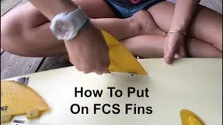 Как надеть плавники FCS на доску для серфинга Surf Training Factory