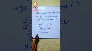 How to solve my present age when fraction is involved.