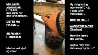 htc 420 concrete grinder problem.Movie/ timelaps of fix and now ok. Tom Langen Norway concrete man..