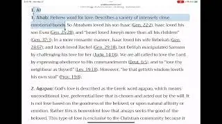 Biblical Greek words for love