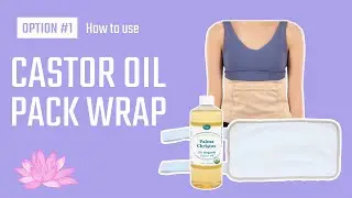 Option # 1: How to Use A Castor Oil Wrap (With just Wrap and Heating Pad)