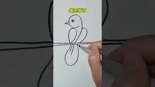Isn&rsquo;t it very simple to draw a bird with the number 229 # Simple Drawing # How to Draw a Simple Dra