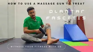 How to use a massage gun to treat plantar fascitis| Arogya physiotips