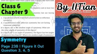 Question 3, 4, 5 | Page 238 | Figure it Out |  Class 6 Maths | Chapter 9 Symmetry | Ganita Prakash