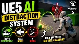 Unreal Engine 5 Enemy AI #4 &ndash; Build a Distraction System Throwable Objects, Noise, and AI Hearing