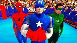 Super Hero Tag Team Wrestling Stars Spider Vs Hulk Android Gameplay
