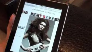 Model Portfolio on iPad by Next Company Modelmanagement
