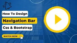 How to Design navigation Bar Using #html #csseffects #bootstrap4 #css Header creation