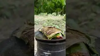Fish Fry In Banana Leave 🐟 #fishfry #fishing #fishcurry #fish #nellorechepalapulusu #fishspecial
