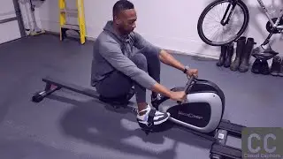 Fitness Reality Magnetic Rowing Machine with Bluetooth Workout Tracking Built-In Full Body