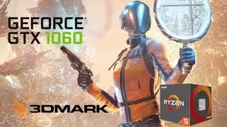 3DMark Time Spy benchmark on a GTX 1060 3GB + Ryzen 5 1500x (1080p and 720p)