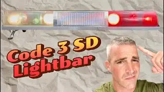 Code 3 SD Lightbar In Action! Multiple Angles of Classic Emergency Flash