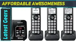 Panasonic Expandable Cordless Phone System with Link2Cell Bluetooth - Best Call Clarity &